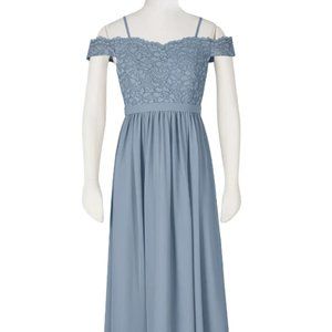 Azazie - Lea A18 (Dusty Blue)